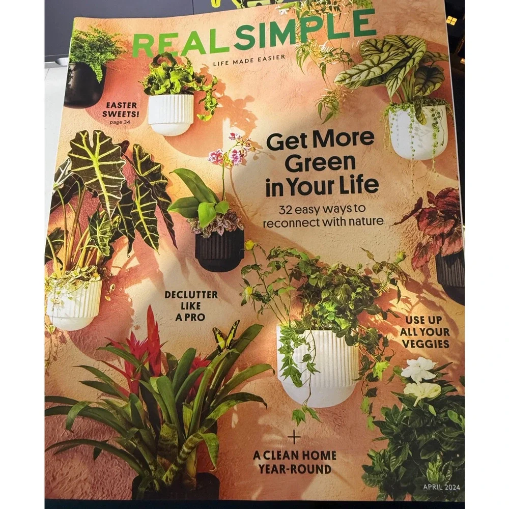 REAL SIMPLE Magazine LOT March April May 2024 Home Organization Plants Decor